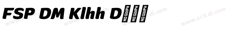 FSP DEMO Kalheuh D字体转换 FSP DEMO Kalheuh D字体转换